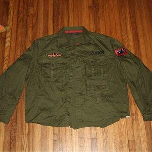 COOGI Olive Military Field Jacket